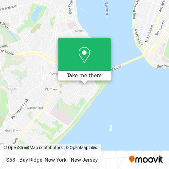 Mapa de S53 - Bay Ridge