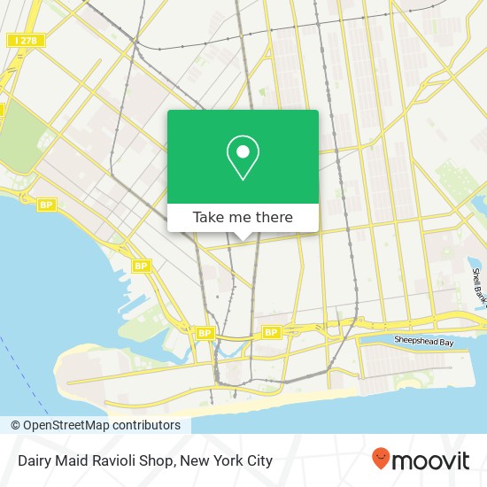 Mapa de Dairy Maid Ravioli Shop