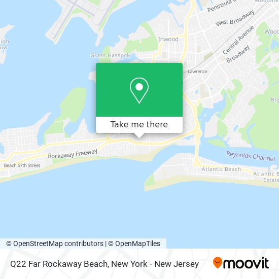 Q22 Far Rockaway Beach map