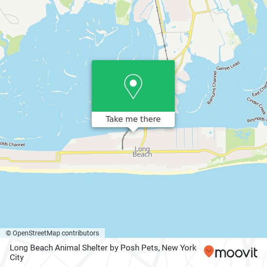 Long Beach Animal Shelter by Posh Pets map