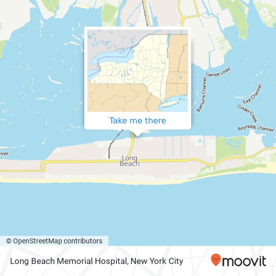 Long Beach Memorial Hospital map