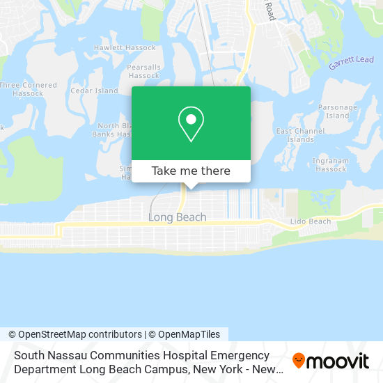 South Nassau Communities Hospital Emergency Department Long Beach Campus map