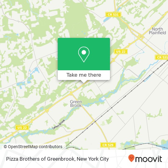 Pizza Brothers of Greenbrook map