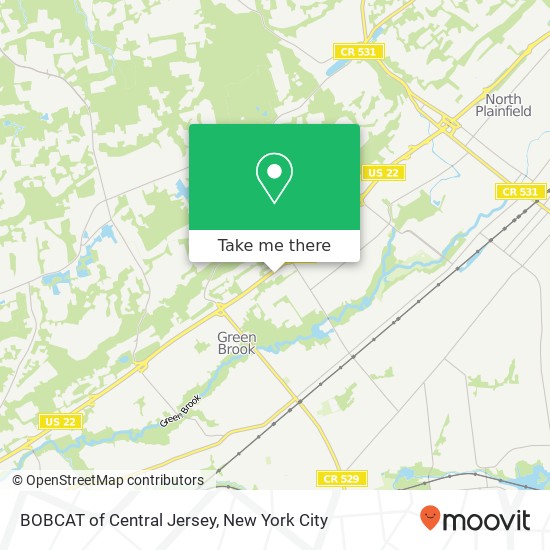 Mapa de BOBCAT of Central Jersey