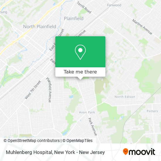 Muhlenberg Hospital map