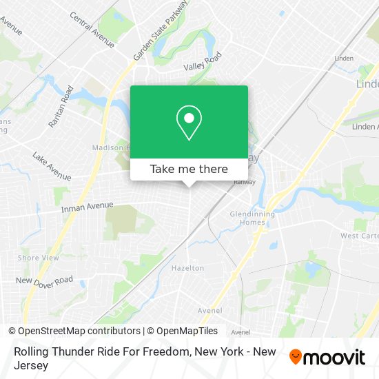 Rolling Thunder Ride For Freedom map