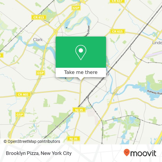 Mapa de Brooklyn Pizza