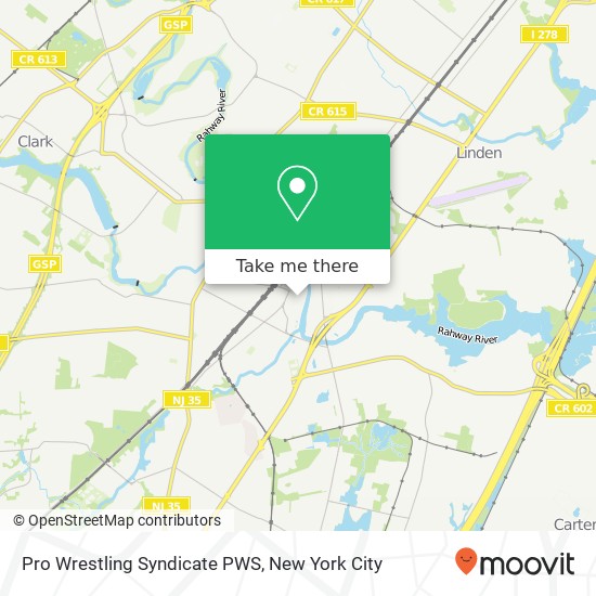 Mapa de Pro Wrestling Syndicate PWS