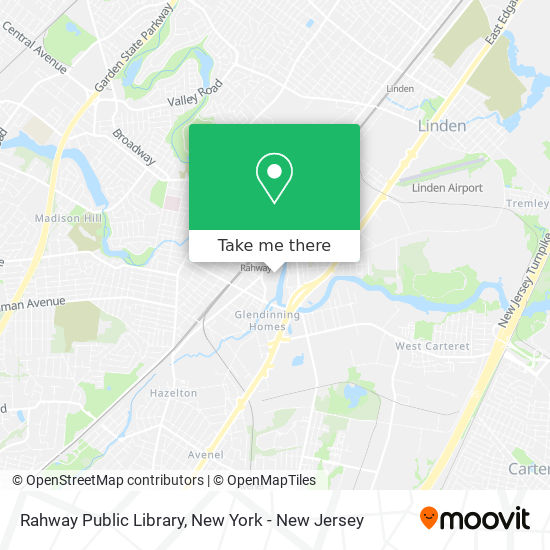 Rahway Public Library map