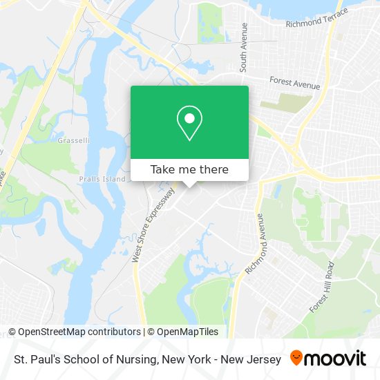 St. Paul's School of Nursing map