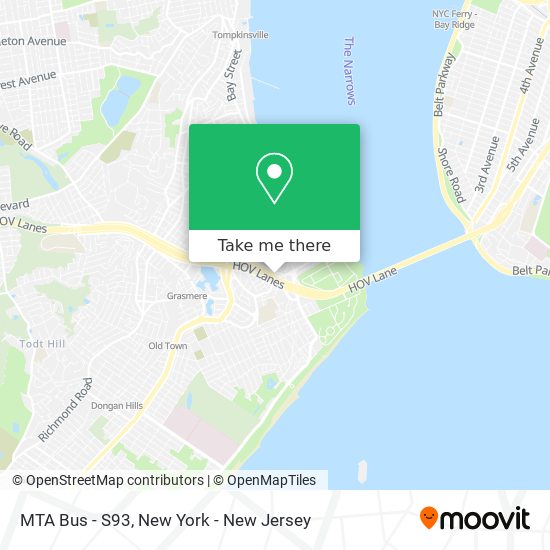 MTA Bus - S93 map