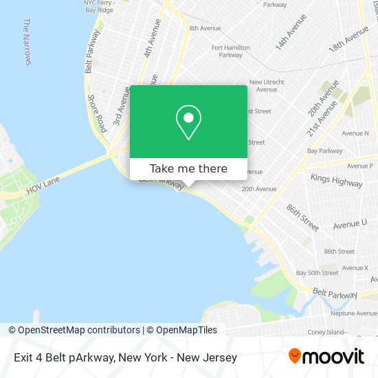 Exit 4 Belt pArkway map