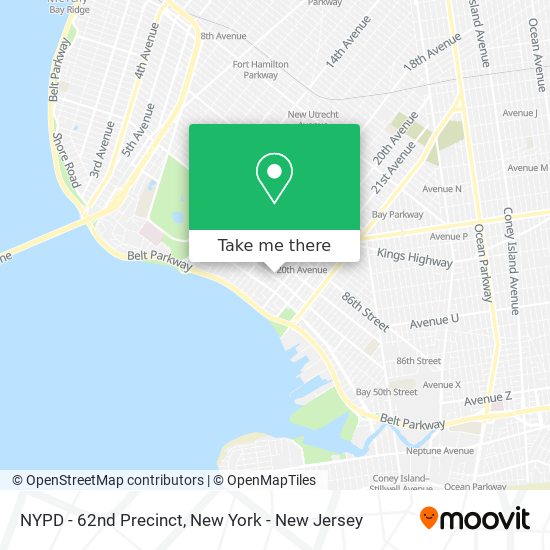 Mapa de NYPD - 62nd Precinct