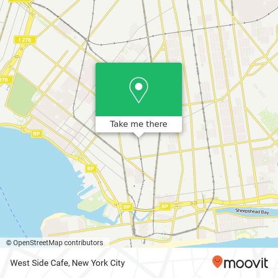 West Side Cafe map