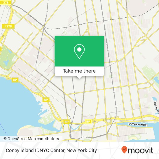 Coney Island IDNYC Center map