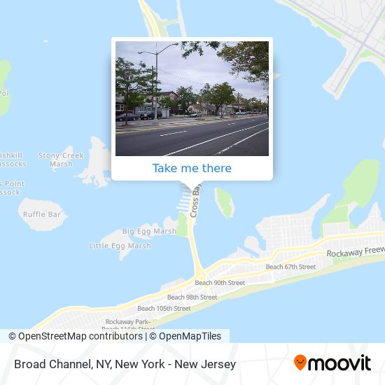 Mapa de Broad Channel, NY