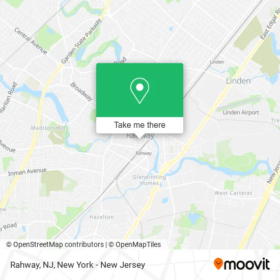 Rahway, NJ map