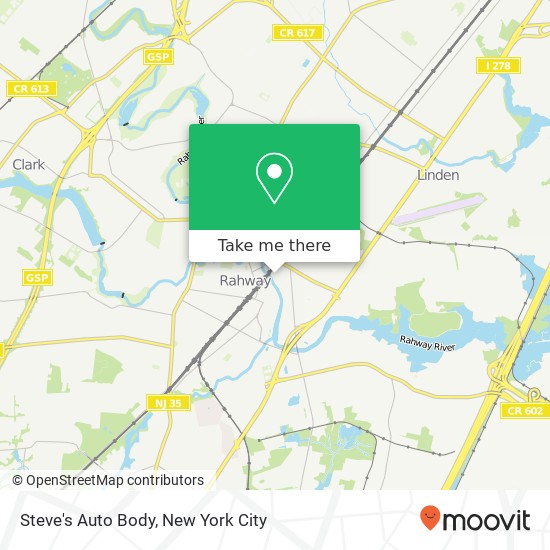 Steve's Auto Body map