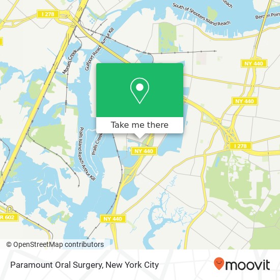 Mapa de Paramount Oral Surgery