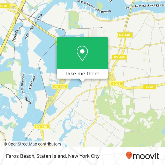 Mapa de Faros Beach, Staten Island