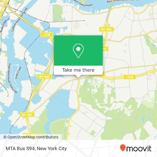 MTA Bus  S94 map