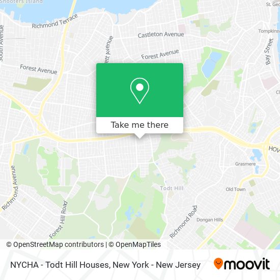 NYCHA - Todt Hill Houses map