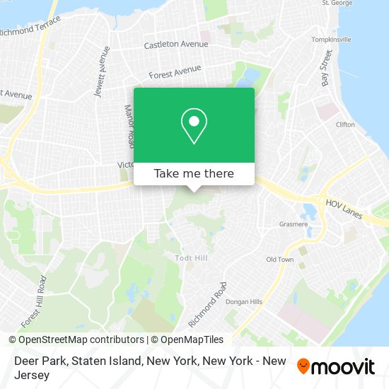 Mapa de Deer Park, Staten Island, New York