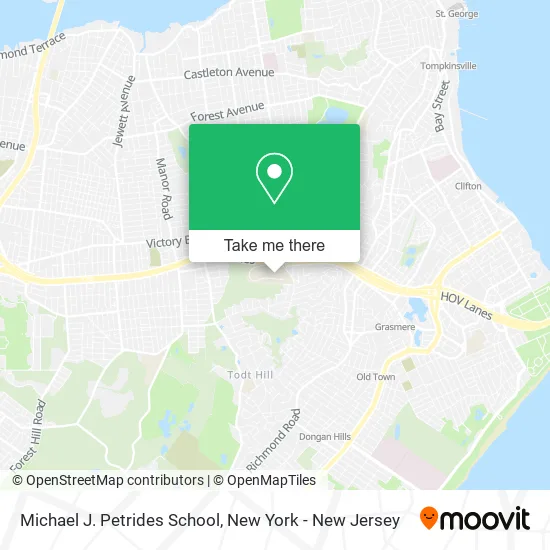 Michael J. Petrides School map