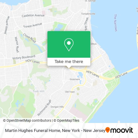 Martin Hughes Funeral Home map