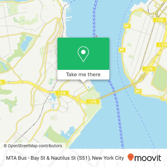 Mapa de MTA Bus - Bay St & Nautilus St (S51)