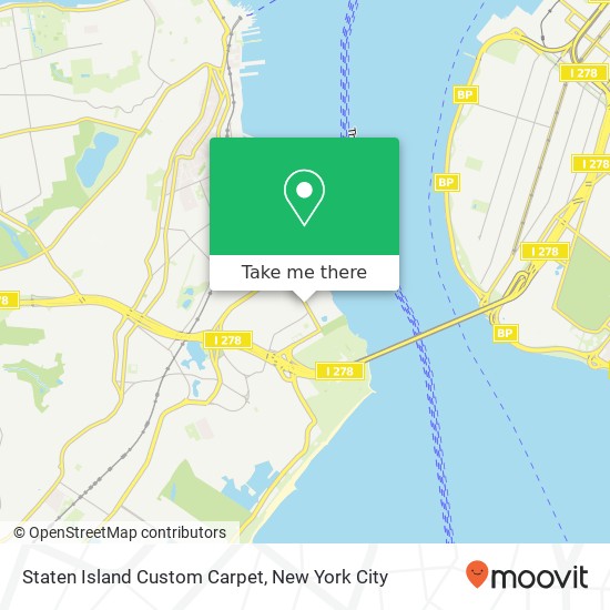 Staten Island Custom Carpet map