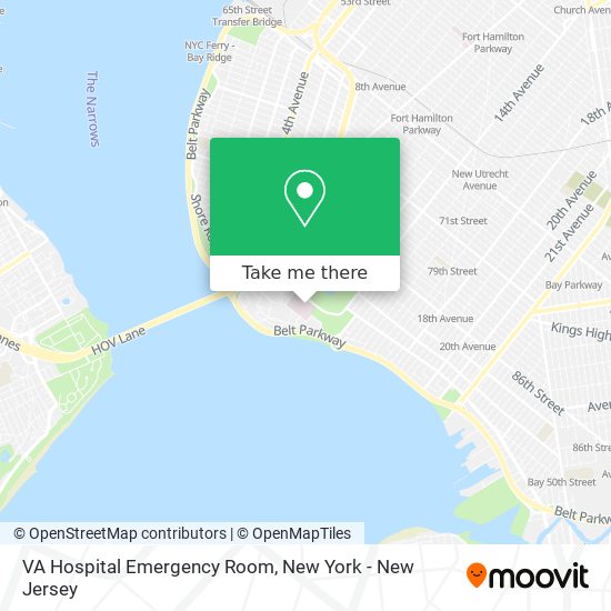 VA Hospital Emergency Room map