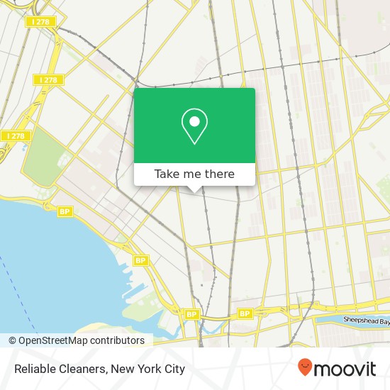 Reliable Cleaners map