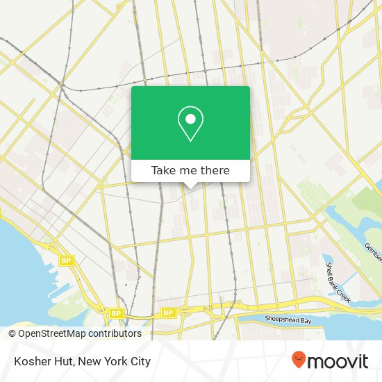 Kosher Hut map