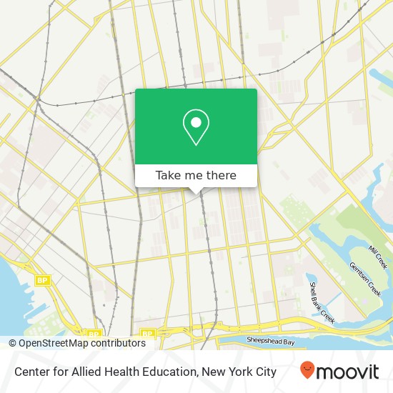 Mapa de Center for Allied Health Education