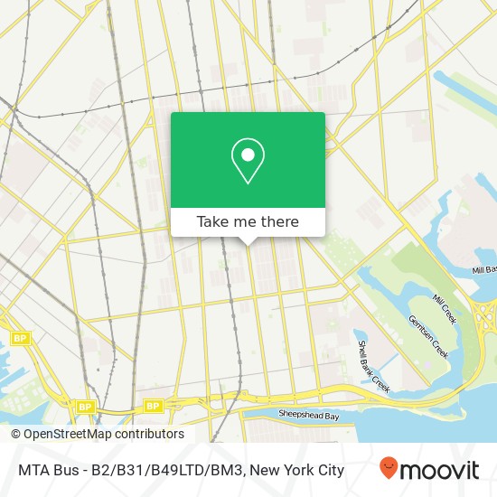 MTA Bus - B2/B31/B49LTD/BM3 map