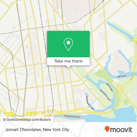 Jomart Chocolates map