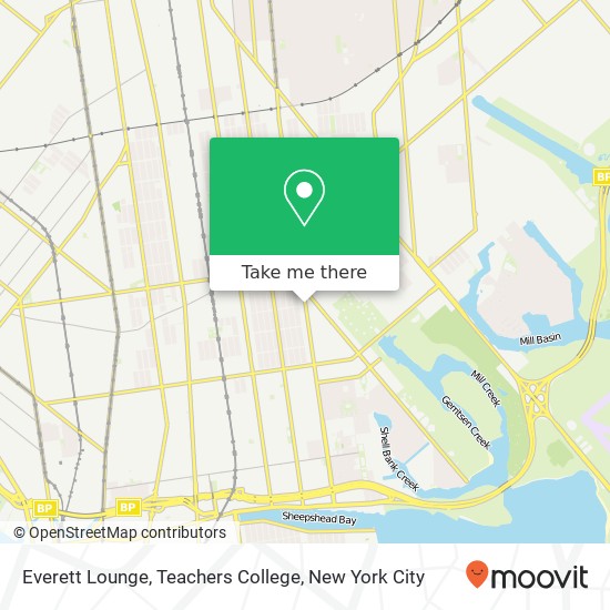 Everett Lounge, Teachers College map