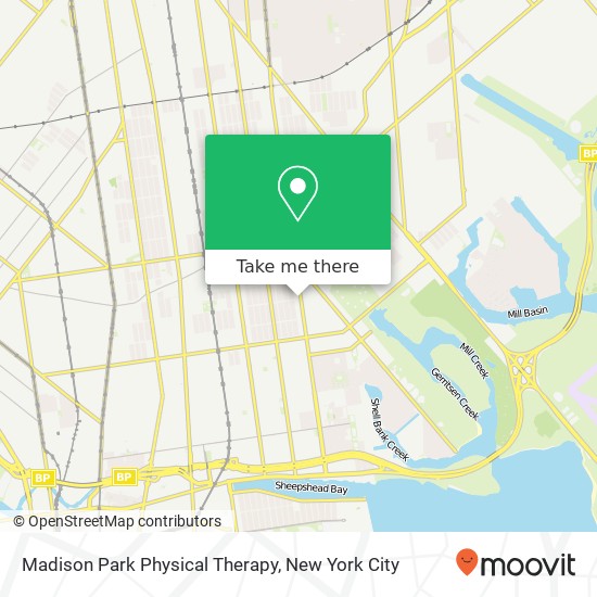 Mapa de Madison Park Physical Therapy