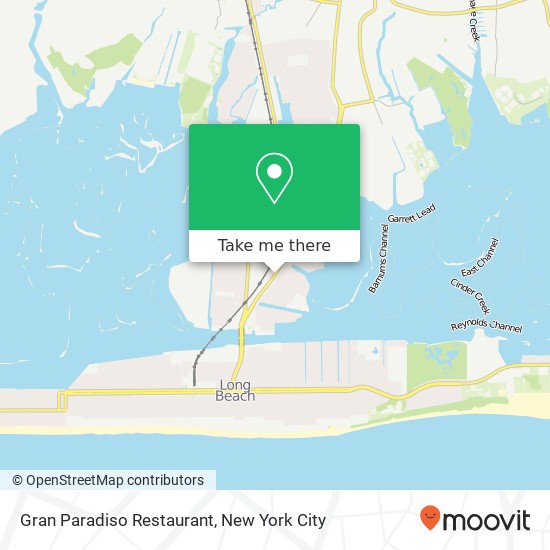 Mapa de Gran Paradiso Restaurant