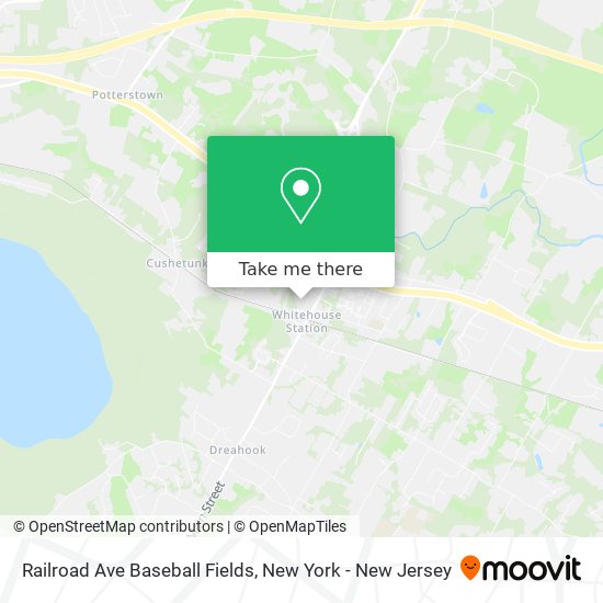 Railroad Ave Baseball Fields map