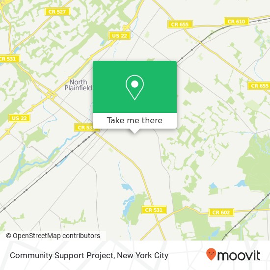 Community Support Project map