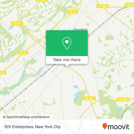 B|V Enterprises map
