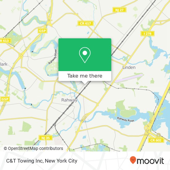 C&T Towing Inc map