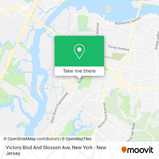 Victory Blvd And Slosson Ave map