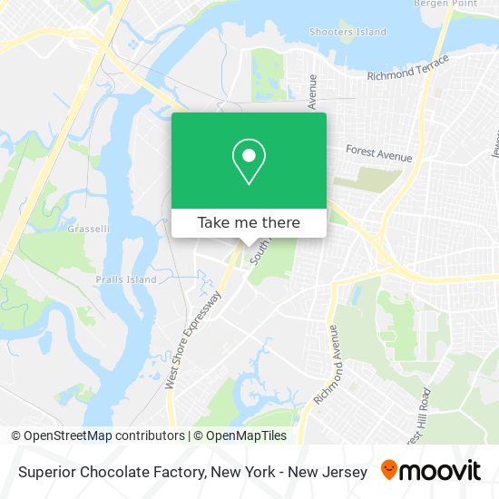 Mapa de Superior Chocolate Factory