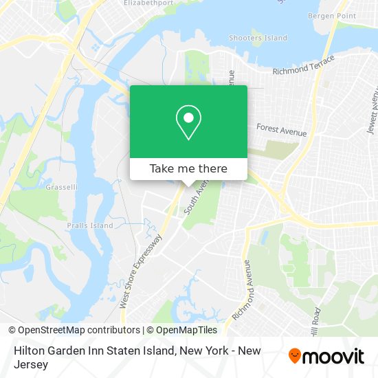 Mapa de Hilton Garden Inn Staten Island