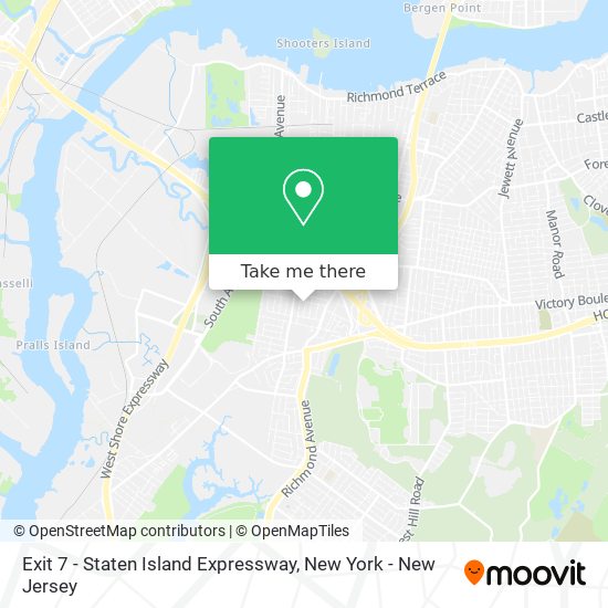 Exit 7 - Staten Island Expressway map