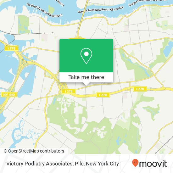 Mapa de Victory Podiatry Associates, Pllc