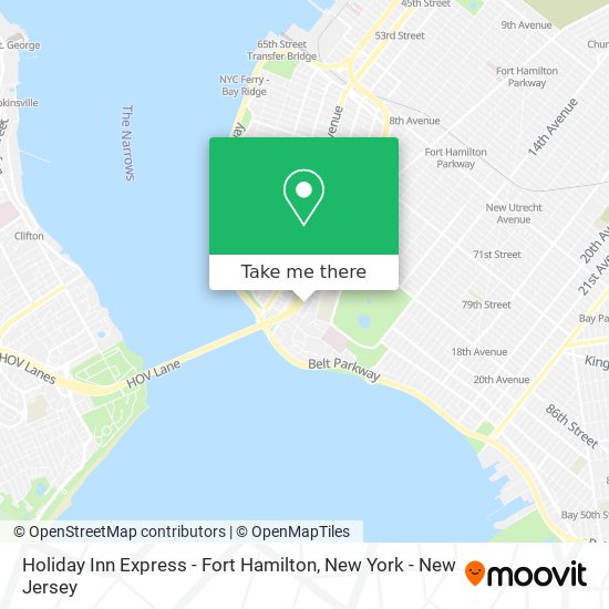 Holiday Inn Express - Fort Hamilton map